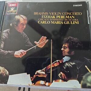 Brahms: Violin Concerto / Itzhak Perlman, Carlo Maria Giulini (CD, 1986, EMI)